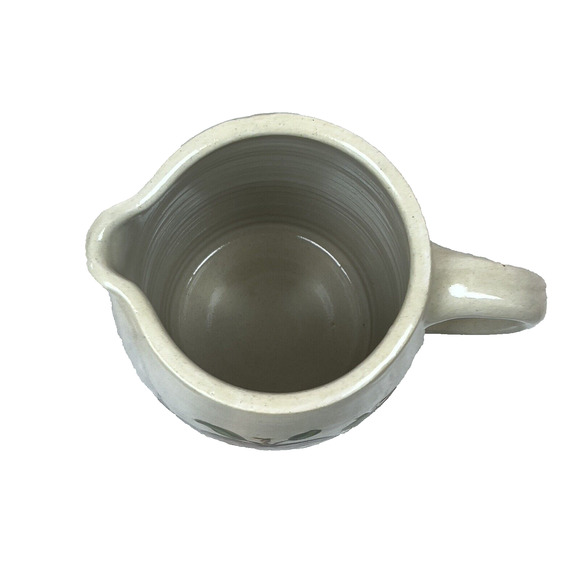 Casey Pottery Marshall Texas 6" Pitcher Pottery Apple Grapes Handmade - Picture 5 of 8